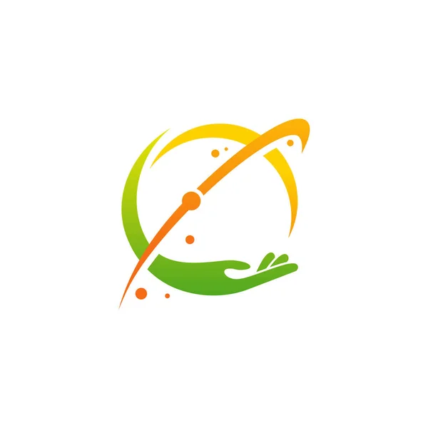 Care Planet Logo Diseños Vector Plantilla Logotipo Care Place — Vector de stock