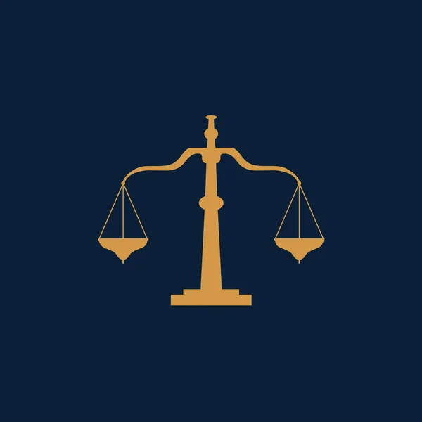 Law Firm Logo Design Vector Law Scale Logo Template Logo — 图库矢量图片