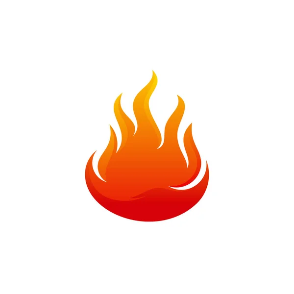 Μοντέρνα Σχέδια Λογότυπο Fire Flame Πρότυπο Λογότυπο Iconic Fire Εικονίδιο — Διανυσματικό Αρχείο