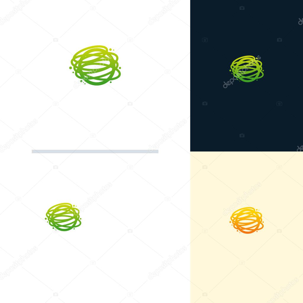 Network Tech logo designs concept vector, World Tech logo symbol vector