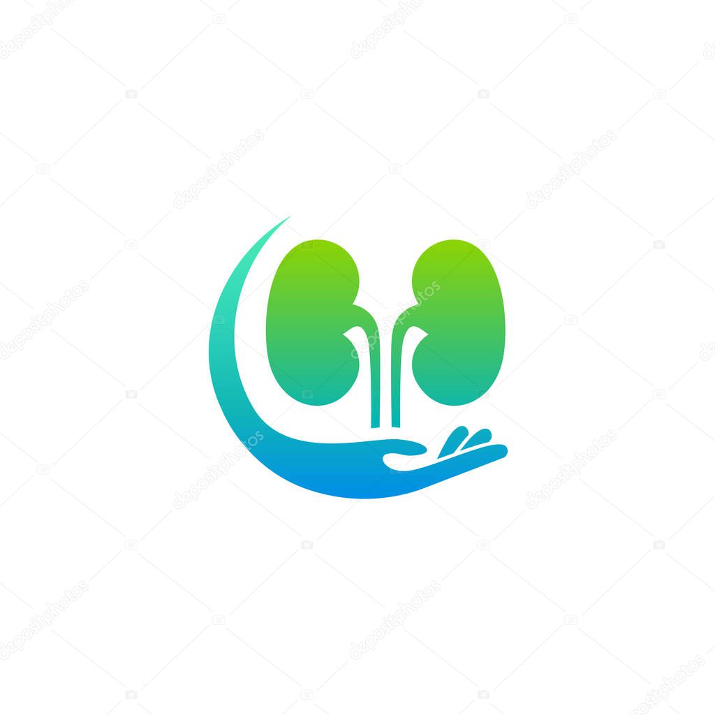 Kidney Care logo designs concept vector, Health Kidney logo template