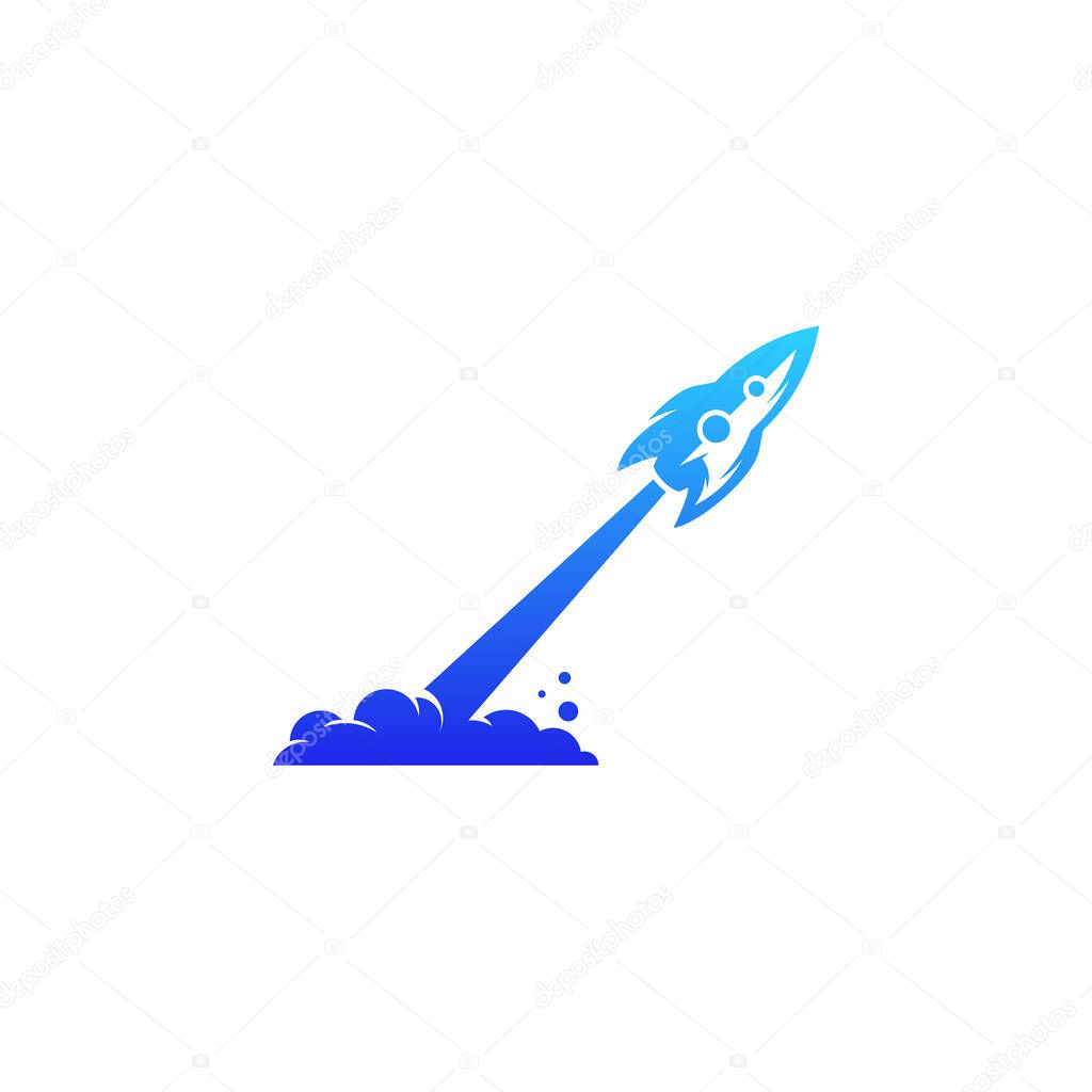 Rocket logo designs template, logo symbol icon
