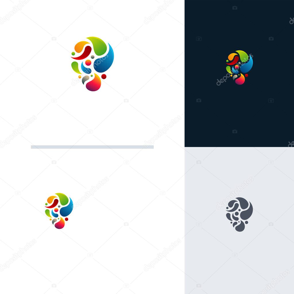 Creative Point logo designs concept, Colorful Place logo symbol