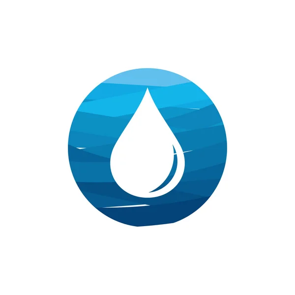 Abstrakcyjne Logo Circle Water Drop Projektuje Wektor Symbol Logo Dropplet — Wektor stockowy