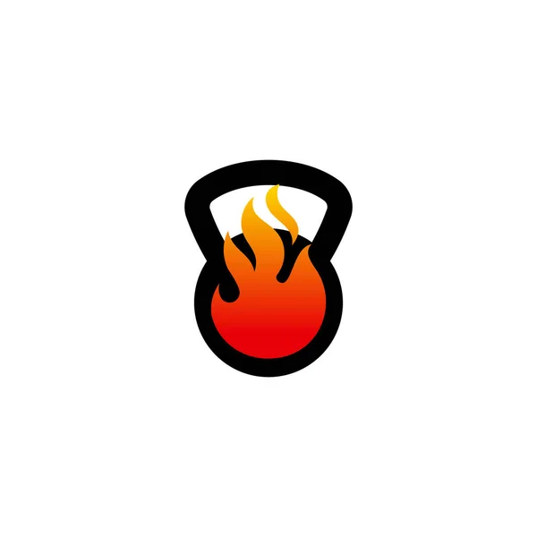 Feuer Gym Logo Designs Vektor Gymnastik Logo Designs Vektor — Stockvektor