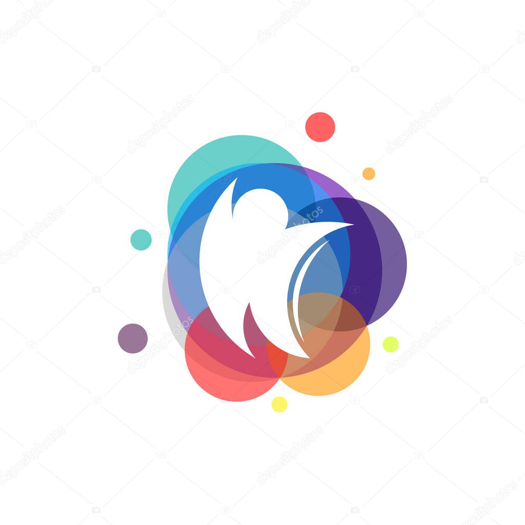 Colorful People Care symbol vector, Children Love symbol designs template, design concept, symbol, symbol type element for template