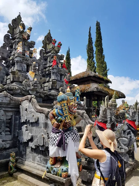 Tempio Pura Ulundanu Batur Nella Zona Kintamani Bali — Foto Stock