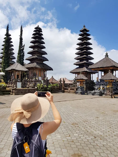 Tempio Pura Ulundanu Batur Nella Zona Kintamani Bali — Foto Stock