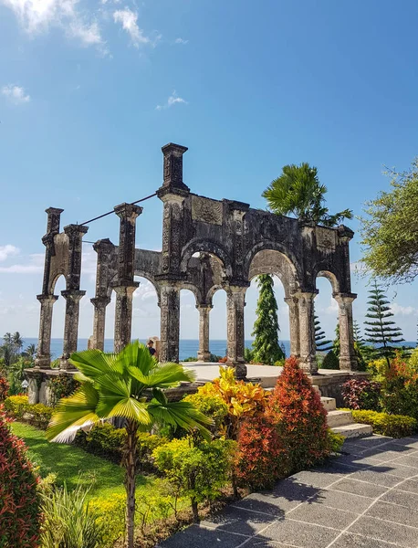 Taman Ujung Wasserpalast Landschaft Bali Indonesien — Stockfoto