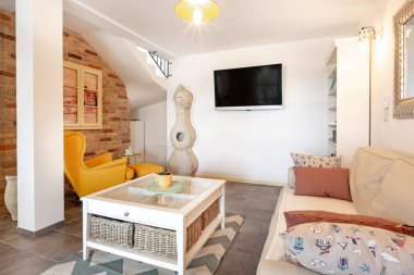 Plaj Villası oturma odası