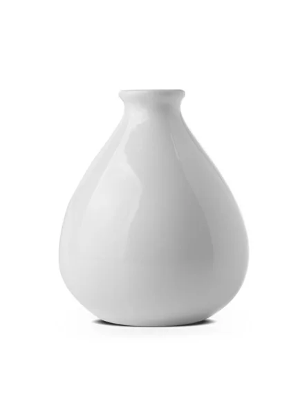 White Vase Isolated White — Stock Photo, Image