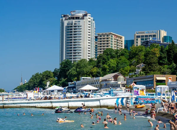 Wohnanlage und Strandhotels — Stockfoto