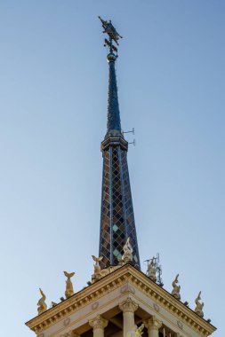 Deniz istasyonu yakın çekim Spire, aşağıdan vuruldu