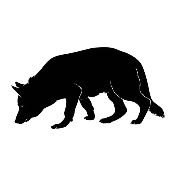 Köpek dolanıyor. Köpek doğurmak Cane Corso koku dinlemek olacak. Vektör çizim.