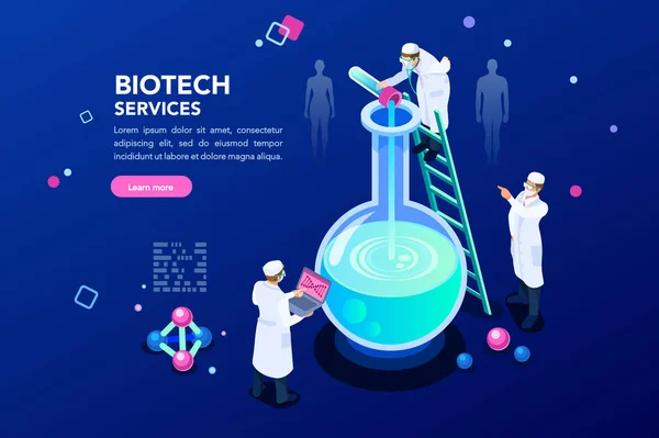 Laboratorio Salud Bioquímica Nanotecnología Hélice Molecular Adn Genoma Evolución Génica — Archivo Imágenes Vectoriales