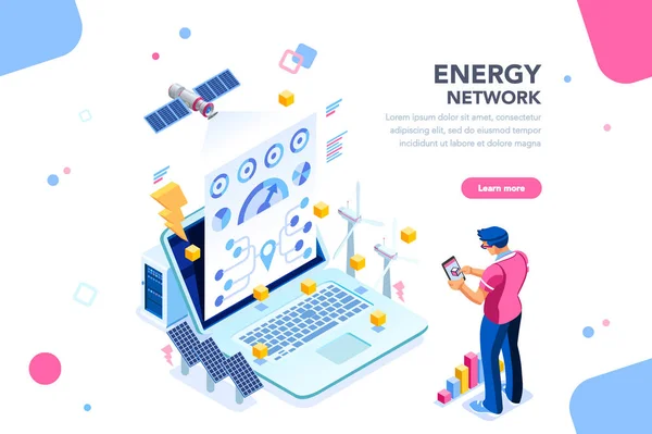 Bővített Valóság Csatlakozás Számviteli Energia Állomás Jövőben Futurisztikus Diagram Energia — Stock Vector