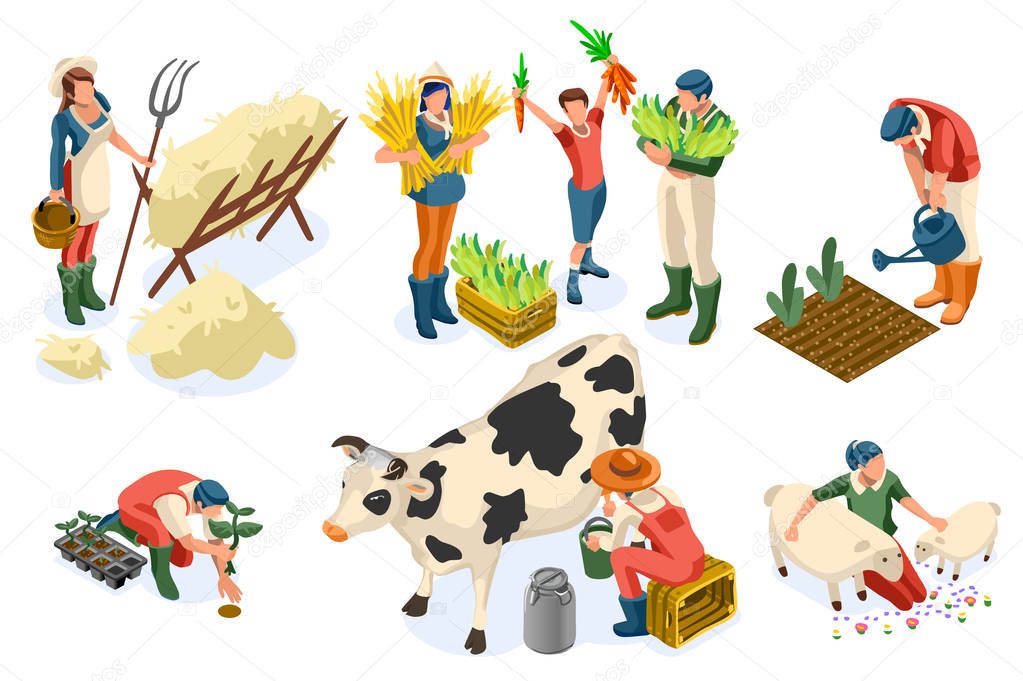 Set Farmer Agricultural Worker