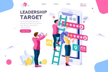 El gösterisi jesti, en iyi kavramsal hedef. Puan uygulaması, web afiş, infographics, kahraman görüntüleri için kullanabilirsiniz. Beyaz arka planda yalıtılmış düz isometrik vektör çizimi