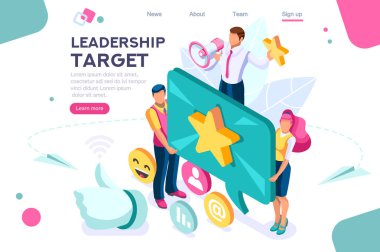 El gösterisi jesti, en iyi kavramsal hedef. Puan uygulaması, web afiş, infographics, kahraman görüntüleri için kullanabilirsiniz. Beyaz arka planda yalıtılmış düz isometrik vektör çizimi