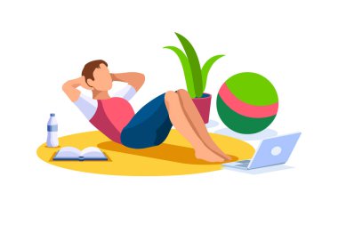 Erkek Etkinlik Kavramı Çizgi Filmi