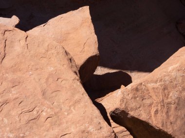 Colorado Ulusal Anıtı 'nda kırmızı kumtaşı kayaları