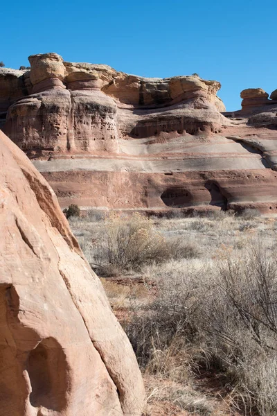 Paisaje Del Cañón Del Desierto Arenisca Del Oeste Colorado — Foto de Stock