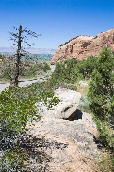 Colorado Ulusal Anıtı Nda Rim Rock Drive — Stok fotoğraf