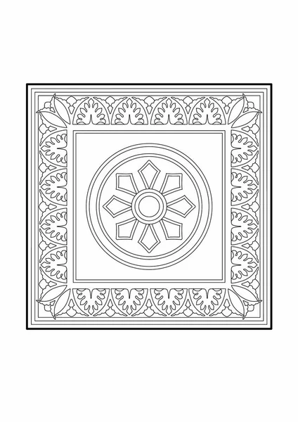 Векторная Иллюстрация Прямоугольника Круговым Узором Файл Eps — стоковый вектор