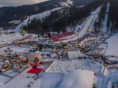 Zakopane, Wielka Krokiew Ski Jump, Poland aerial