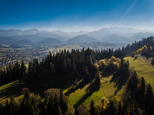 Montañas Tatry Zakopane Panorama Aéreo — Foto de Stock