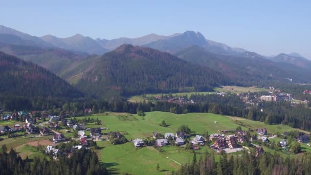 Drone Panoramique Zakopane Pologne Vidéo Été — Video
