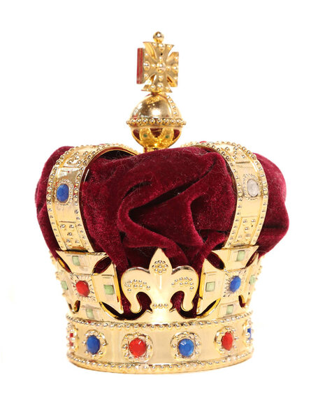 toy crown on white background