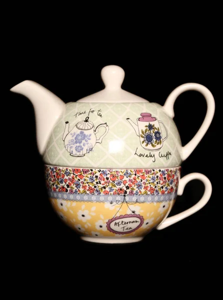 Teapot Cup All One — Stock Photo, Image