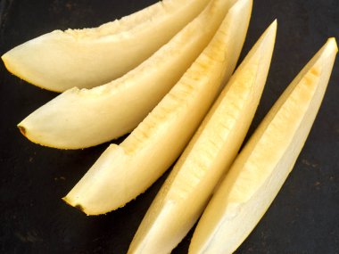 Olgun kavun dilimleri