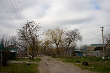 bir Rus köyünde bahar