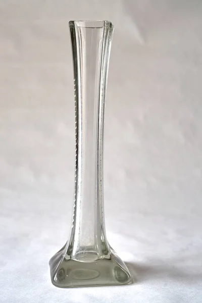 Old glass flower vase — Stock Photo, Image