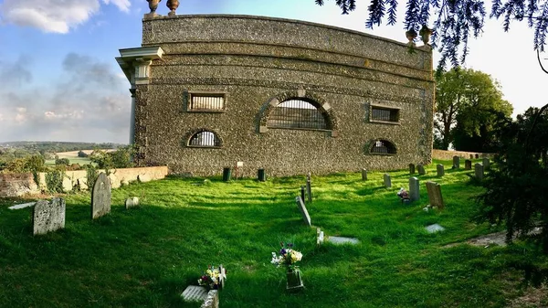 Architecture Angleterre Église Sur Colline West Wycombe — Photo