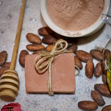 El yapımı sabun konsepti