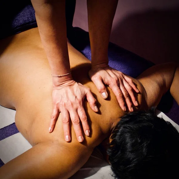 Massage salon visit. Thai massage.
