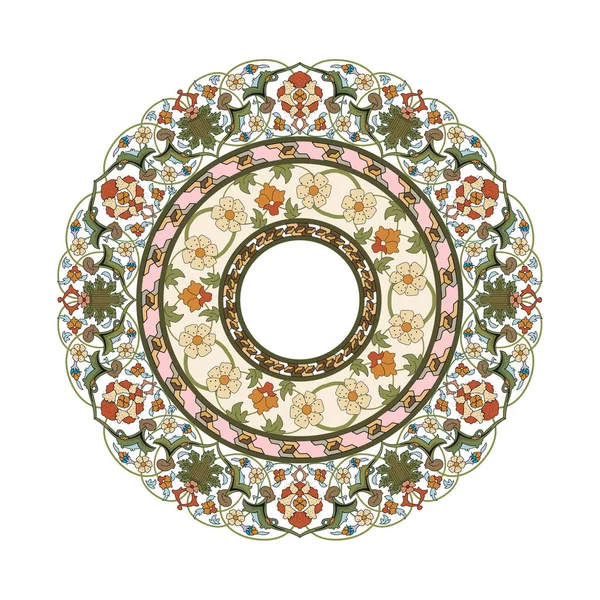 Illustration Motif Floral Cercle — Photo