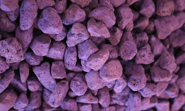 Фон Многих Пурпурных Камней Ароматом Лаванды — стоковое фото