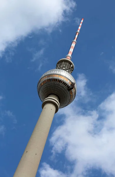 Берлин Германия Августа 2017 Года Высокая Телевизионная Башня Названная Мбаппе — стоковое фото