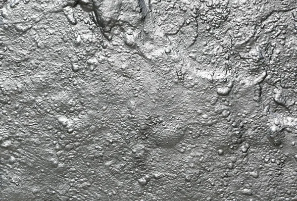 Muur Geschilderd Met Zilver Metaal Zilverkleur — Stockfoto