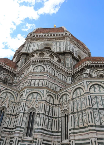 Grande Cúpula Projetada Por Brunelleschi Duomo Florença Itália Com Grande — Fotografia de Stock