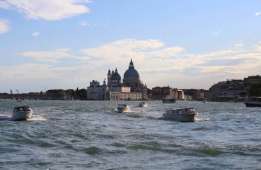Madonna della Salute Venedik İtalya vaporetto görüldü