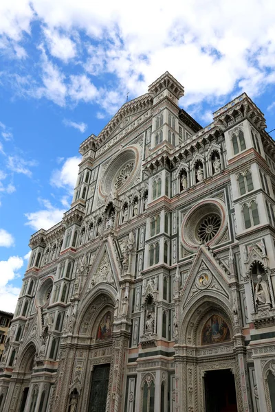 Florencia Italia Gran Fachada Catedral Llamada Santa Maria Del Fiore — Foto de Stock