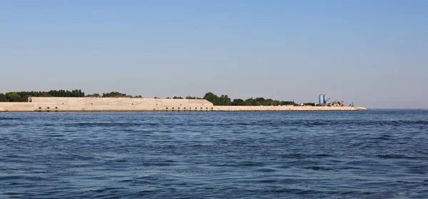 Barrage Pour Protéger Île Venise Contre Les Inondations Appelé Projet — Photo