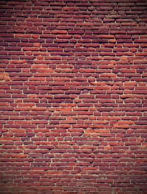 kırmızı tuğla duvar vintage etkisi ile bir eski tarihi