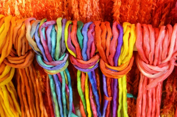 Colorful Woven Threads Background Set — Stock Photo, Image