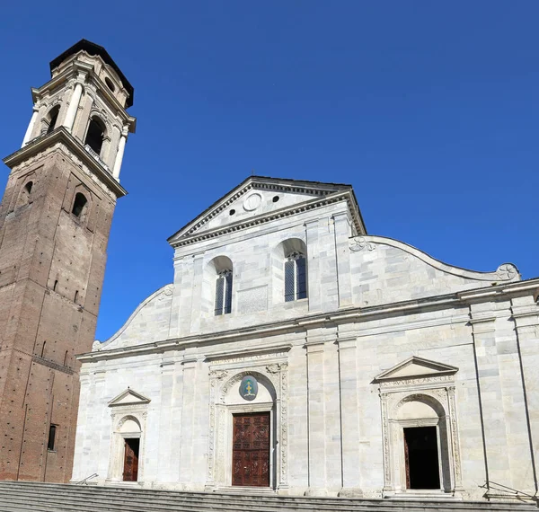 Cattedrale San Giovanni Battista Torino Con Campanile Nel Nord Italia — Foto Stock